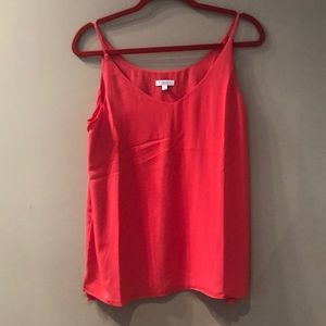Reitmans R Essentials orange-red lined camisole